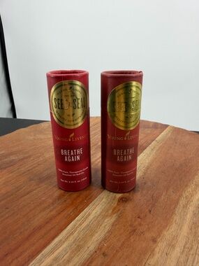 Lot of 2 Young living Breathe Again roll-on 10ml essential oil